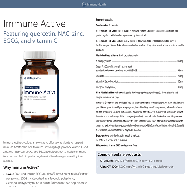 Immune Health Clinical Guide